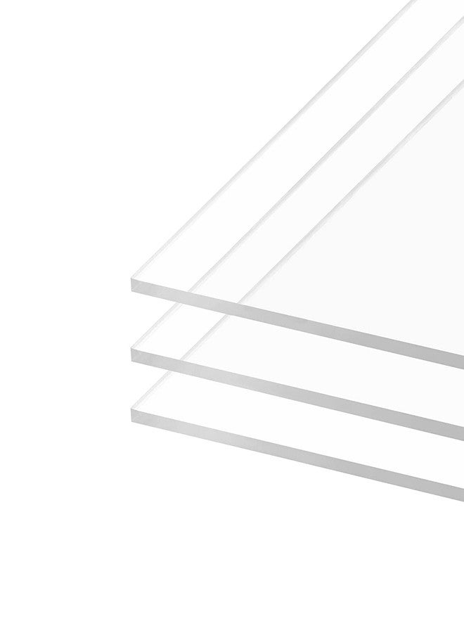 UraXx transparent Acrylic Sheets 4x6 Inch x 2mm Plexiglass Sheets for DIY Display Projects, Signage, Stands, Painting, Lighting, DIY Project Art & Craft, Picture Photo Frame Glass Sheet - Pack of (2) - Image 2